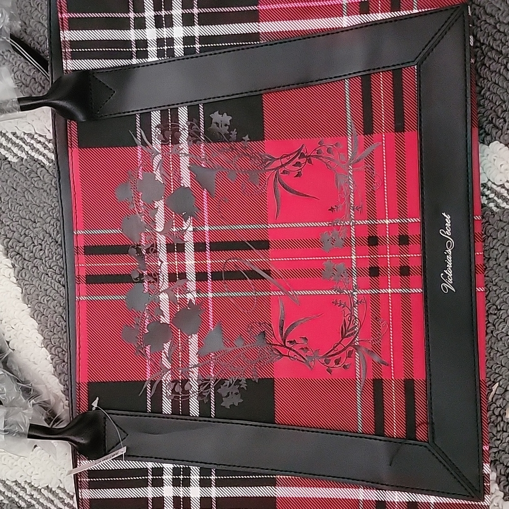 Victoria secret plaid bag